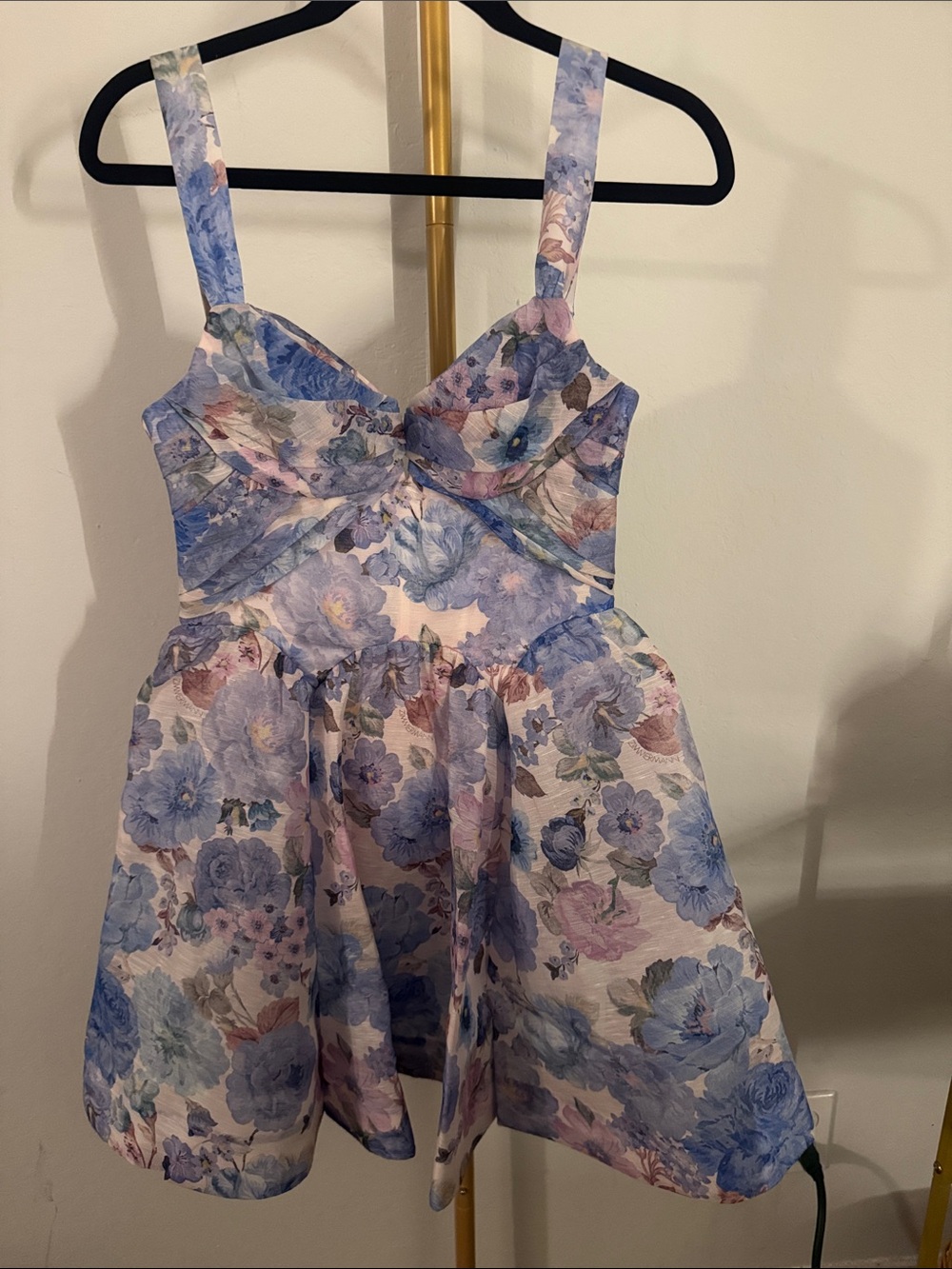 ZIMMERMAN REBELLION DRAPE MINI DRESS